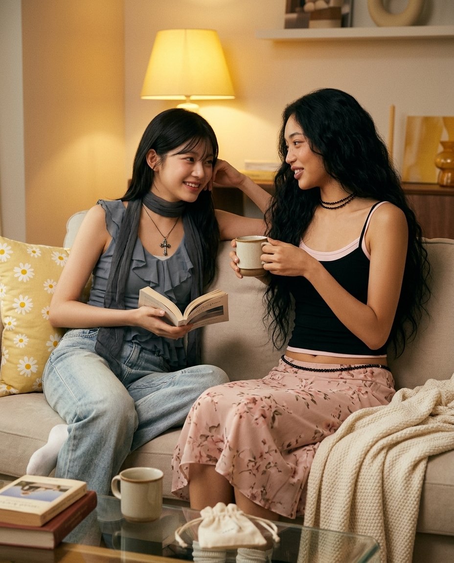 KEE and PER with Daisy Liner (AI-generated image)